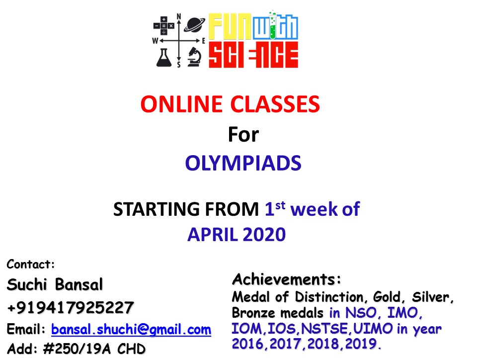 Online Olympiads Classes- Fun With Science